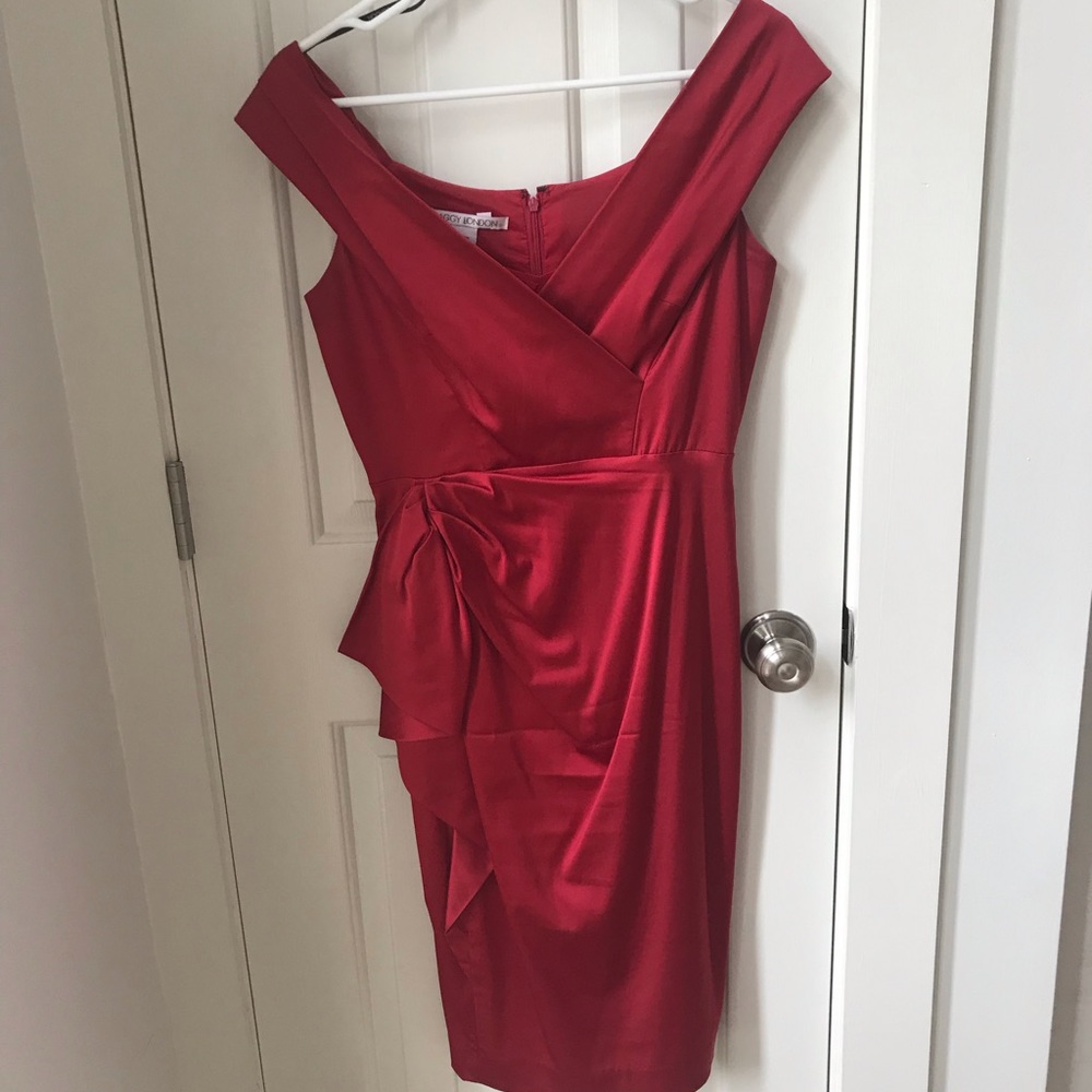 Maggy London Red Dress Size 8